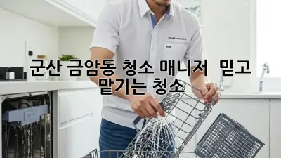 군산 금암동 청소 매니저 🏡✨ 믿고 맡기는 청소!