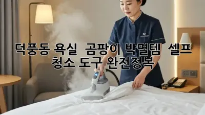 덕풍동 욕실 ✨ 곰팡이 박멸템 & 셀프 청소 도구 완전정복 🧽